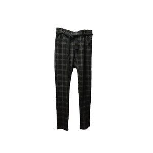 U Black Plaid Leggings